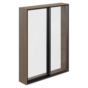 A set of Norman-style windows in loft style.