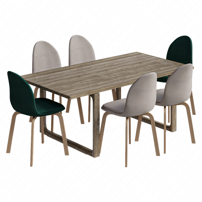 Стол со стульями Sammen от Fritz Hansen