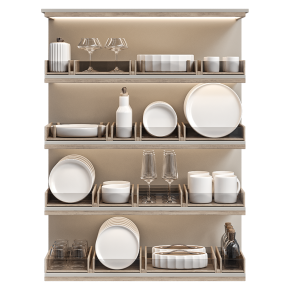 Tableware set: plates, glasses, mugs