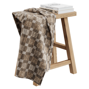 Декоративный набор табурет с пледом от ZARA HOME