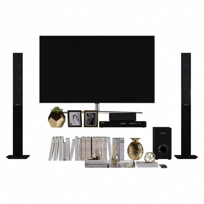 Телевизор Samsung и книги