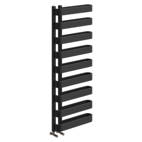 Brenton Grey towel warmer with a flat panel