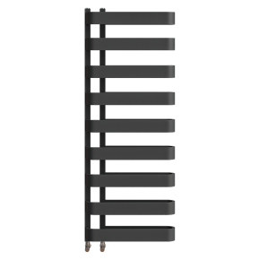 Brenton Grey towel warmer with a flat panel