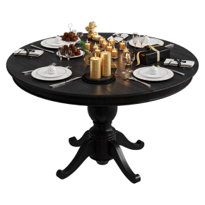 Golden New Year's decorative kitchen set.