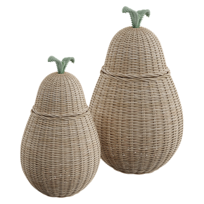 Плетеная корзина-груша Ferm Living