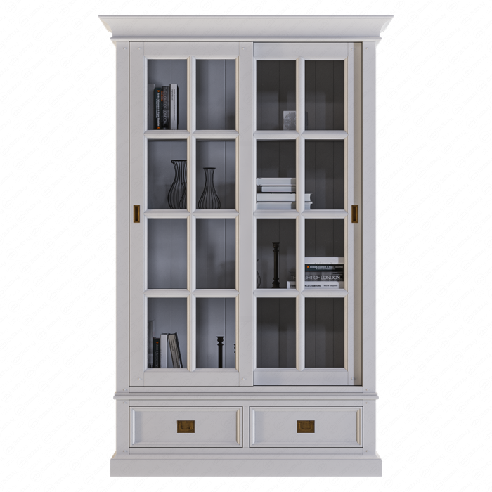 Витрина двухдверная с двумя ящиками Оксфорд от Dantone Home