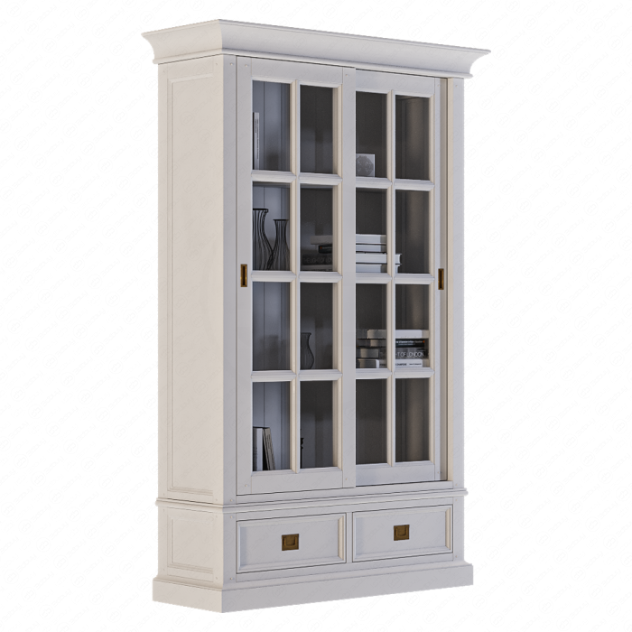 Витрина двухдверная с двумя ящиками Оксфорд от Dantone Home