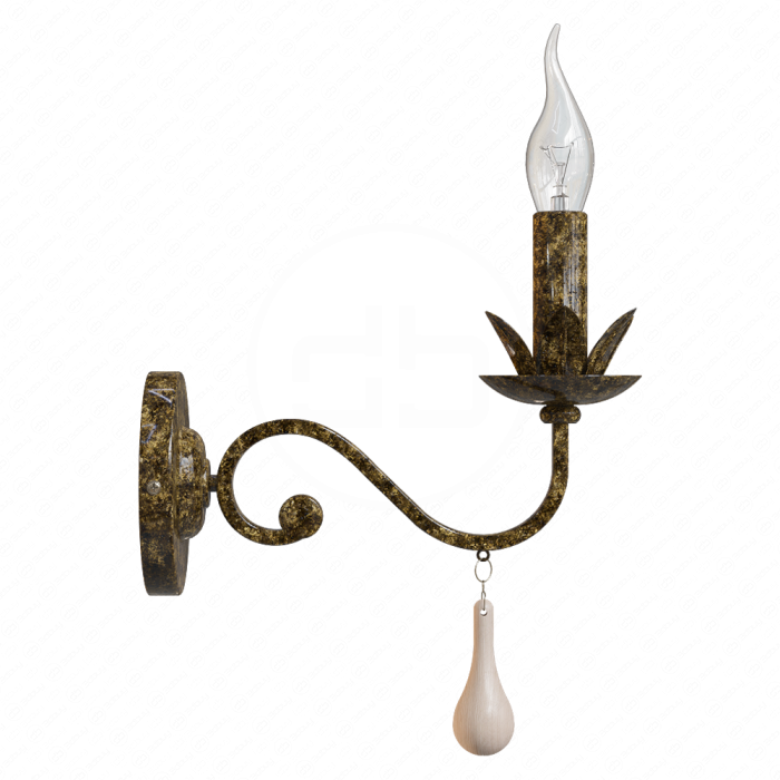 Золотое бра свеча от Arte lamp