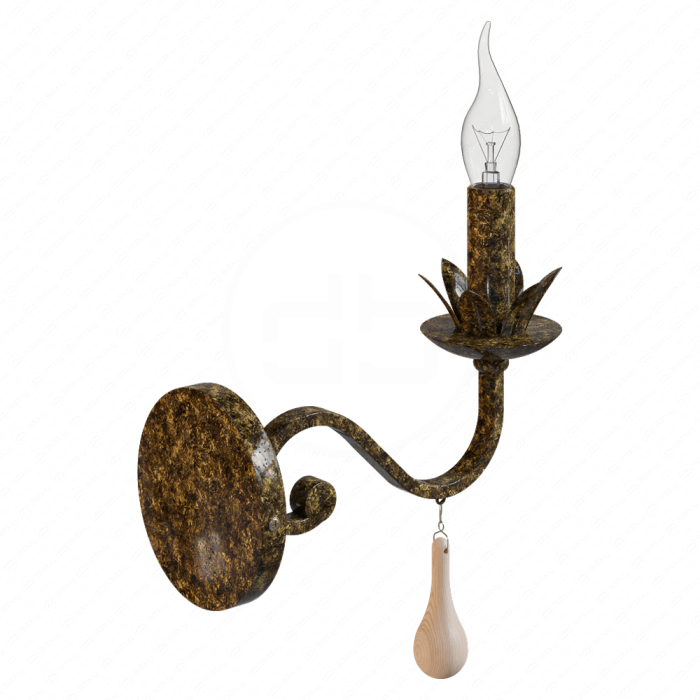 Золотое бра свеча от Arte lamp