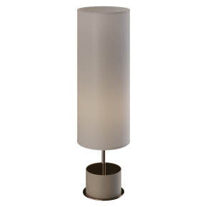 Lamp with a Volpi leather lampshade