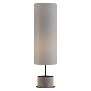 Lamp with a Volpi leather lampshade