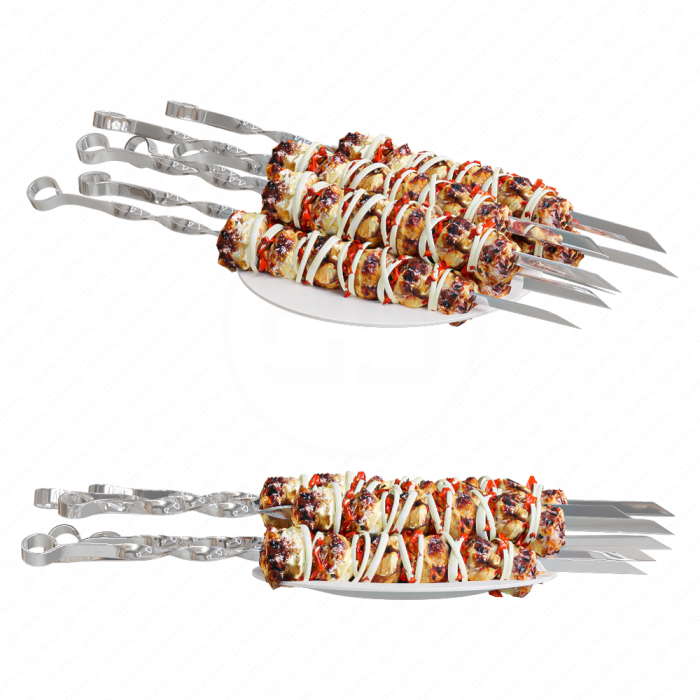 Шашлык на шампурах