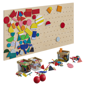 Деревянная игровая панель для детской