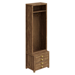 Wardrobe with a hanging rail Printmaker Moonzana
