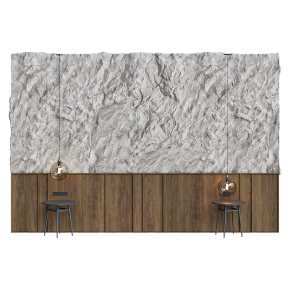 Stone and wood wall panel
