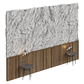 Stone and wood wall panel