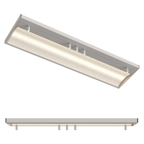 Metal construction with lighting