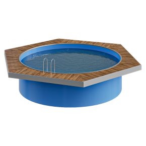 Pool with lighting.