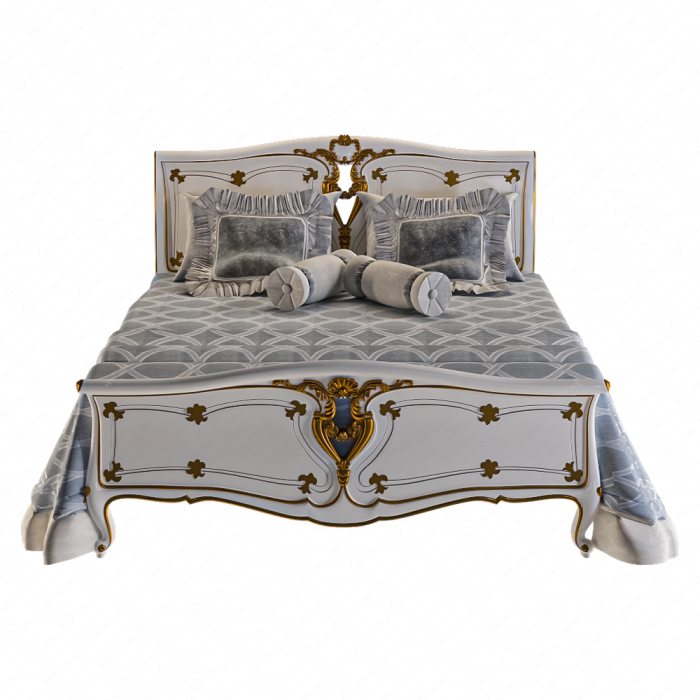 Кровать с изголовьем в классическом стиле