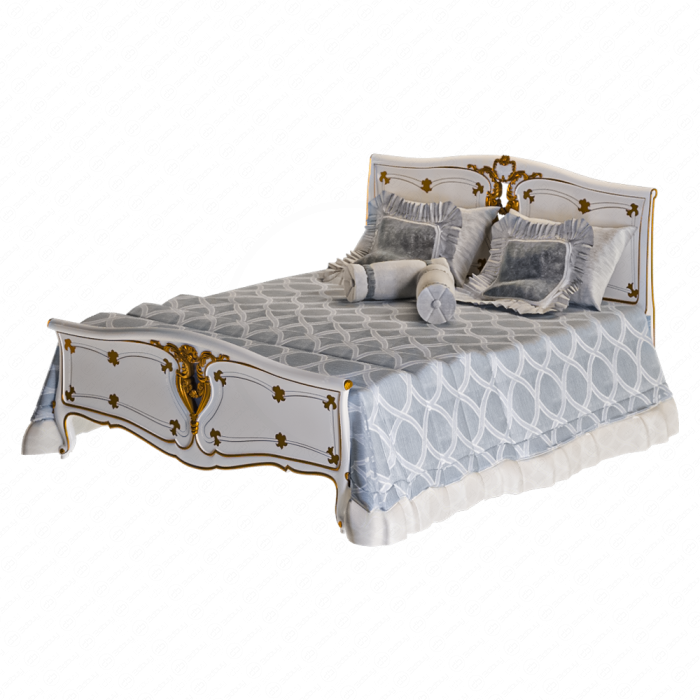 Кровать с изголовьем в классическом стиле