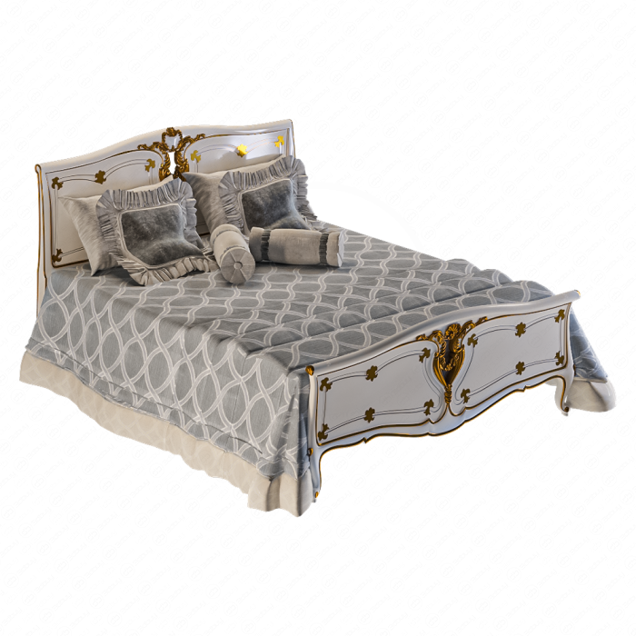 Кровать с изголовьем в классическом стиле