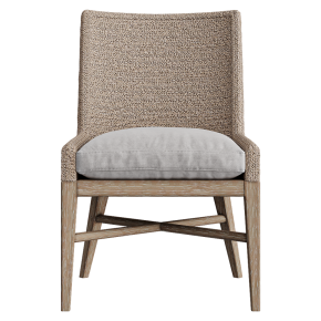 Indoor chair MARISOL SEAGRASS TRACK ARM