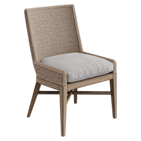 Indoor chair MARISOL SEAGRASS TRACK ARM