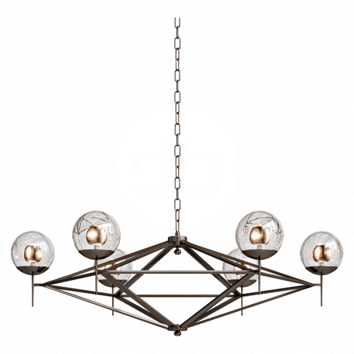 Люстра Pyramid Glass Globes