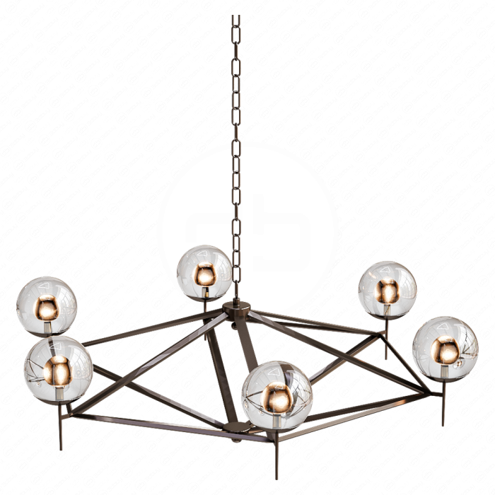 Люстра Pyramid Glass Globes