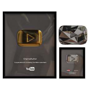 Decorative interior set for YouTube Play Buttons