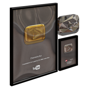 Decorative interior set for YouTube Play Buttons