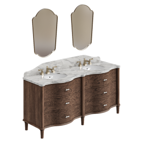 Valerie double bathroom vanity unit from Soho Home