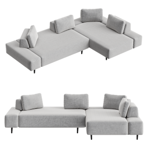 Диван угловой Mist Gray Left Sectional