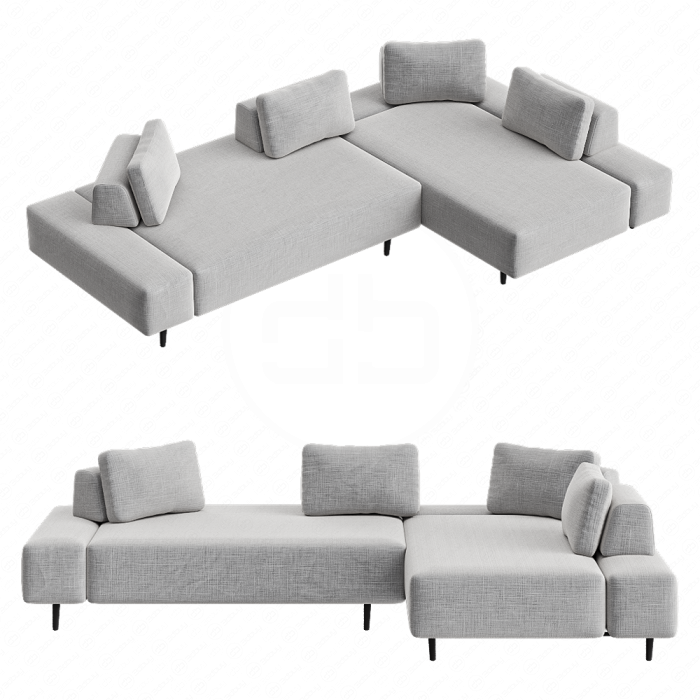 Диван угловой Mist Gray Left Sectional