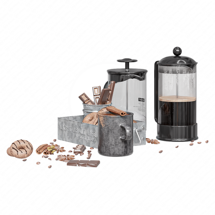 Кофейный набор со сладостями
