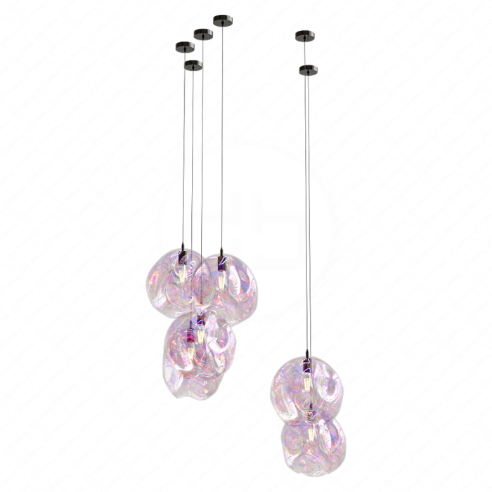 Подвесной светильник fixtures twisted glass balls