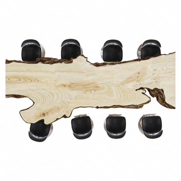 Обеденный стол Live Edge со стульями Шале