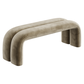 Leigh Velvet Channeled Banquette