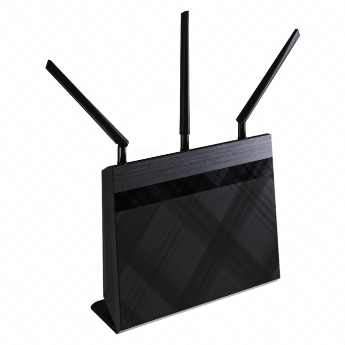 Черный роутер ASUS