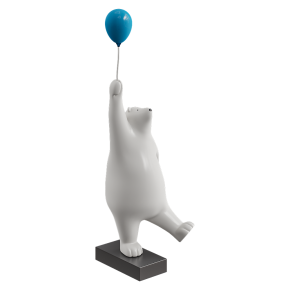 Декоративная фигурка белого медведя