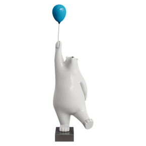 Декоративная фигурка белого медведя