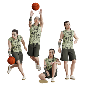 Уличный парень в спортивной одежде