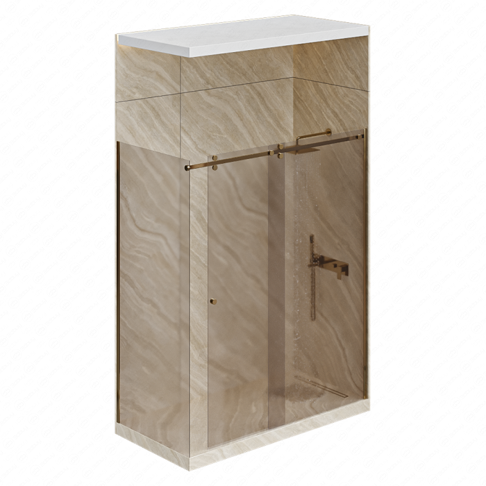 Душевая кабина с перегородкой №2