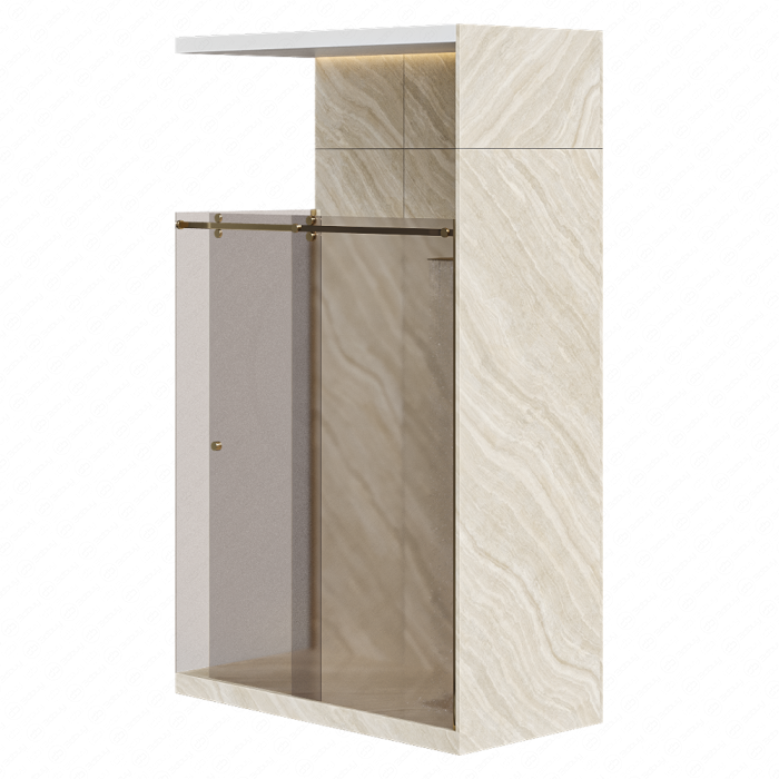 Душевая кабина с перегородкой №2