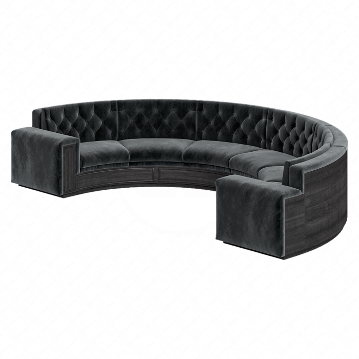 Диван угловой Half Round Seating V2 Velvet