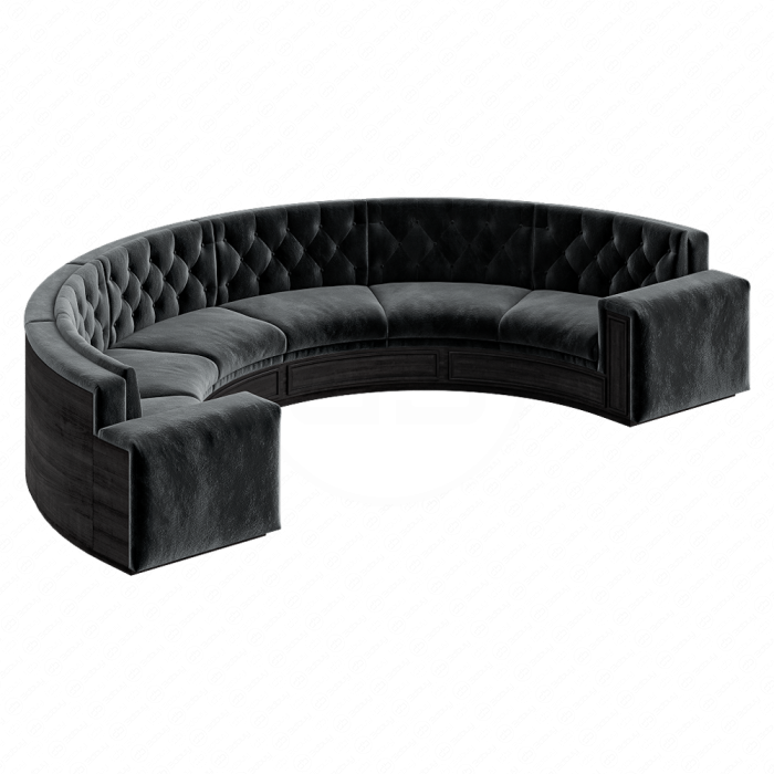 Диван угловой Half Round Seating V2 Velvet