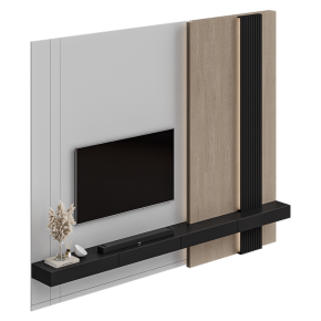 TV wall unit with decor No. 49