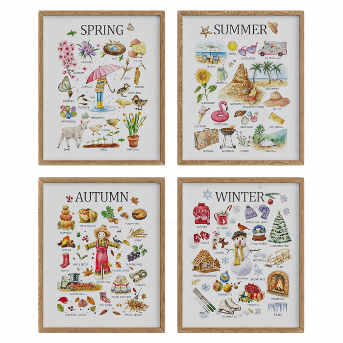 Постеры для детской The Seasons
