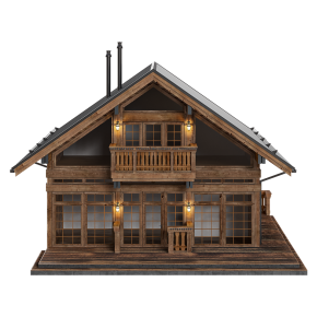 wooden country house