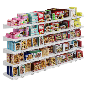 Витрина с кондитерской продукцией